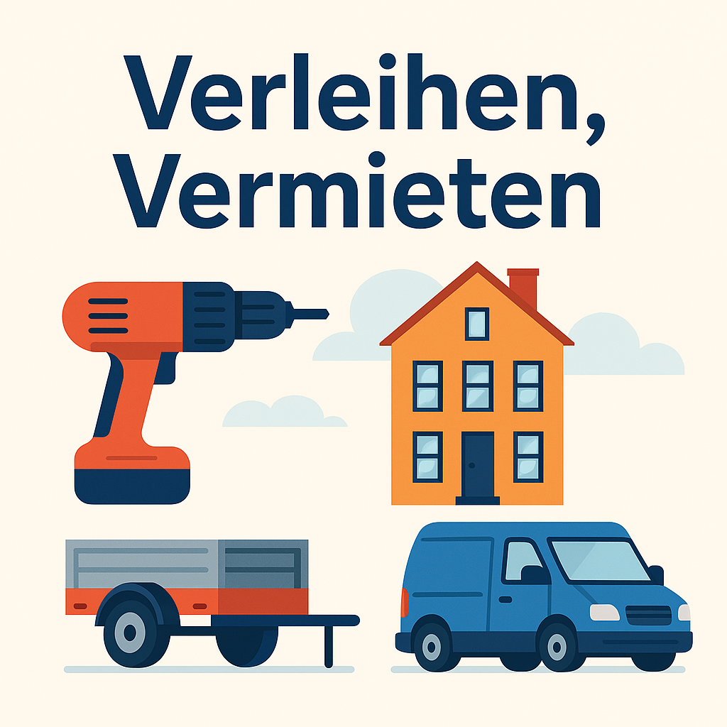 verleihen, vermieten, von A-Z